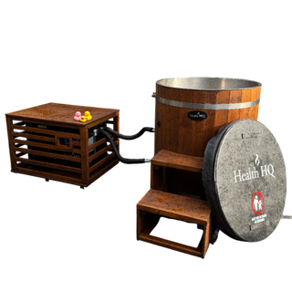 HealthHQ Arctic Stainless Ice Bath + Storm Plus Chiller Bundle