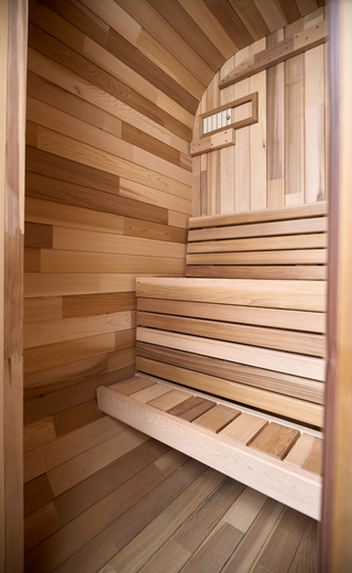 HealthHQ Satori Outdoor Traditional Mini Cabin Sauna