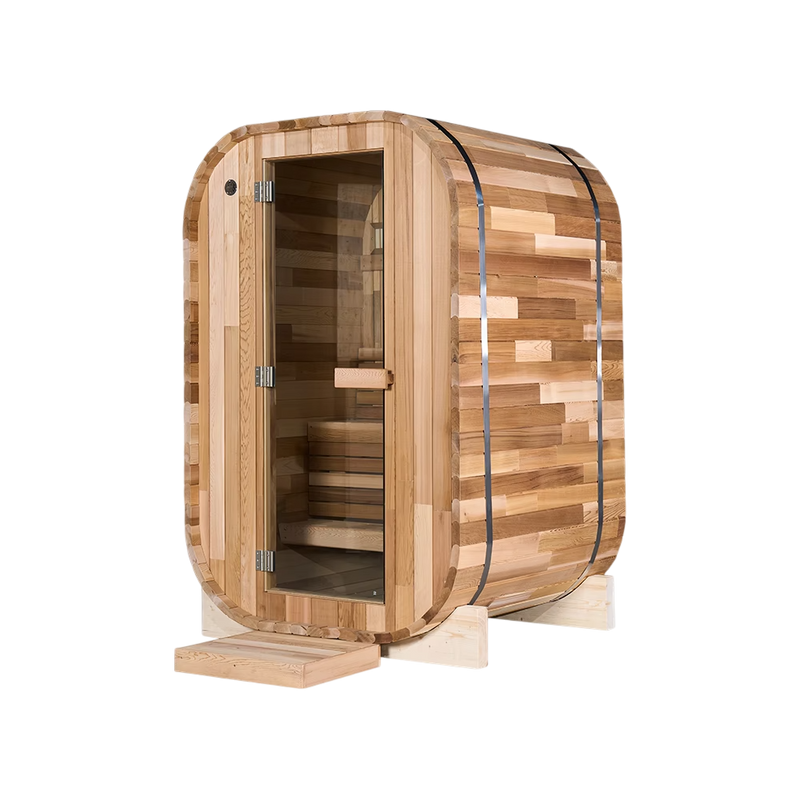 HealthHQ Satori Outdoor Traditional Mini Cabin Sauna