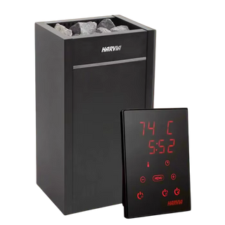 Harvia Virta HL70 Wi-Fi Electric Sauna Heater + Xenio CX170 WiFi Control Panel