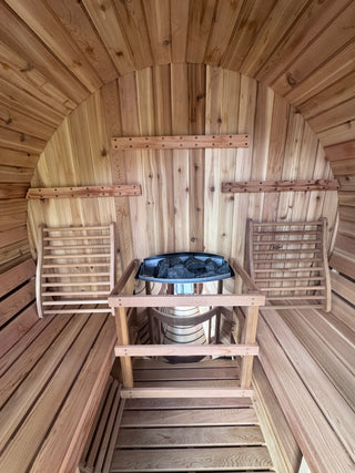 HealthHQ Solaris Outdoor Traditional Barrel Sauna