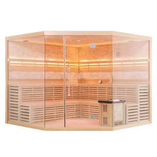 HealthHQ Horizon Plus+ Indoor Traditional Corner Sauna - HealthHQ