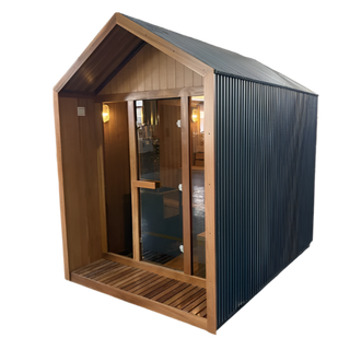 HealthHQ Avalon Outdoor Traditional Hut Cabin Sauna