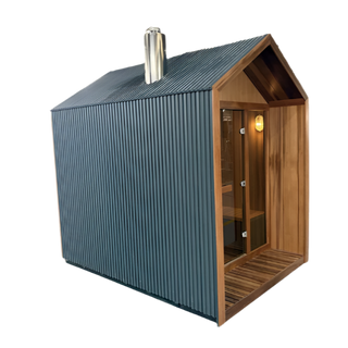 HealthHQ Avalon Outdoor Traditional Hut Cabin Sauna