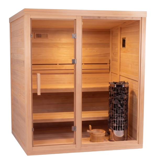 HealthHQ Aurora Mini Outdoor Traditional Cabin Sauna