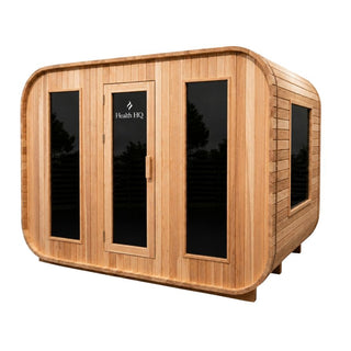 HealthHQ Sterling Outdoor Traditional Cabin Sauna