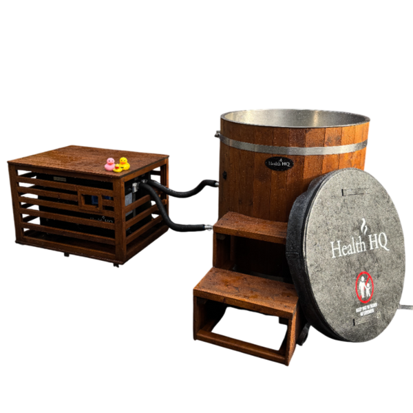 HealthHQ Arctic Stainless Ice Bath + Storm Plus Chiller Bundle