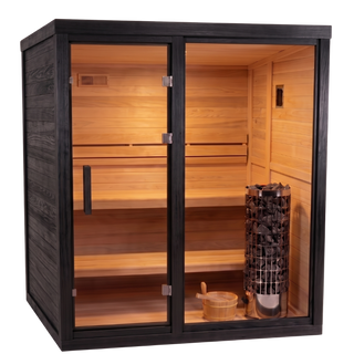 HealthHQ Aurora Mini Outdoor Traditional Cabin Sauna