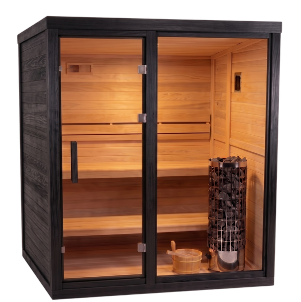 HealthHQ Aurora Mini Outdoor Traditional Cabin Sauna