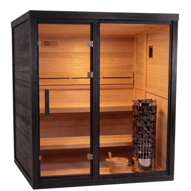 HealthHQ Aurora Mini Outdoor Traditional Cabin Sauna