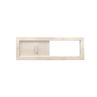 HealthHQ Cedar Sauna Vent - Rectangular with Adjustable Slider