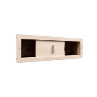 HealthHQ Cedar Sauna Vent - Rectangular with Adjustable Slider