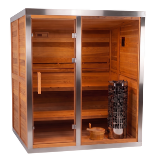 HealthHQ Aurora Mini Outdoor Traditional Cabin Sauna