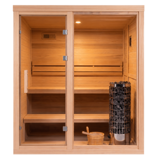 HealthHQ Aurora Mini Outdoor Traditional Cabin Sauna
