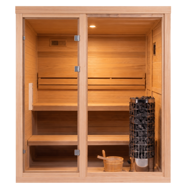 HealthHQ Aurora Mini Outdoor Traditional Cabin Sauna