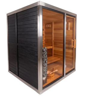 HealthHQ Aurora Mini Outdoor Traditional Cabin Sauna