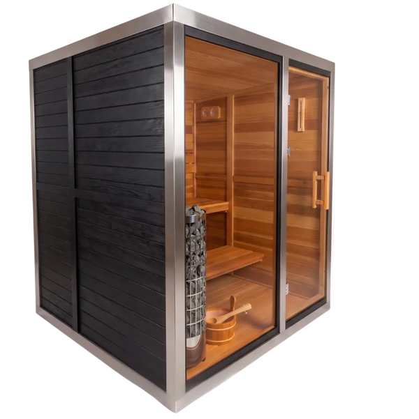 HealthHQ Aurora Mini Outdoor Traditional Cabin Sauna