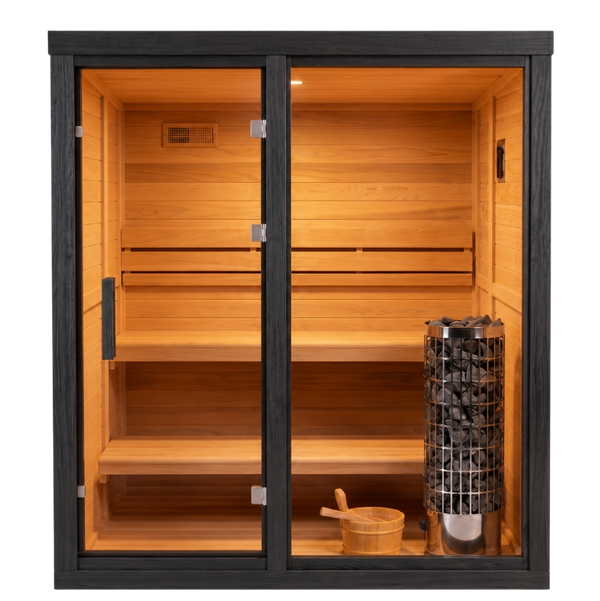 HealthHQ Aurora Mini Outdoor Traditional Cabin Sauna