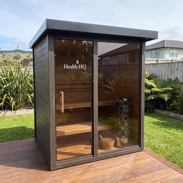 HealthHQ Aurora Mini Outdoor Traditional Cabin Sauna