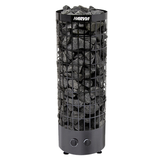 Harvia Cilindro PC Black Steel Electric Sauna Heater + Xenio CX170 WiFi Control Panel