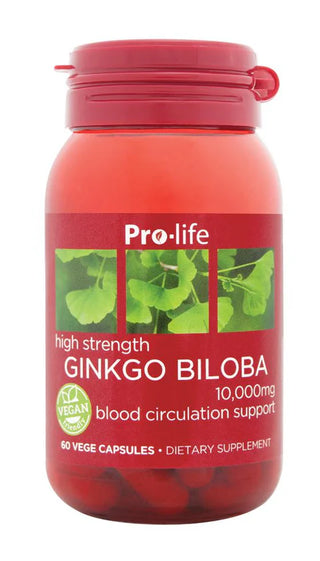 Pro-life Ginkgo Biloba (10,000mg) 60 Vege Capsules