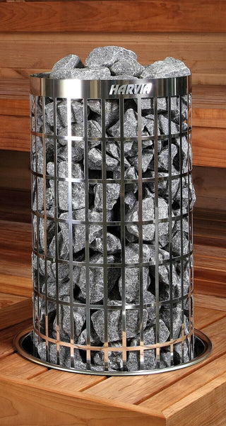 Harvia Cilindro PC Black Steel Electric Sauna Heater + Xenio CX170 WiFi Control Panel