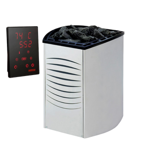Harvia Vega PRO BC Electric Sauna Heater (10.5-16.5W) + Xenio CX170 WiFi Control Panel