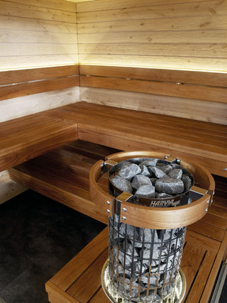 Harvia Cilindro Pro PC100E/135E (10-13.2kW) Electric Sauna Heater + Xenio CX170 WiFi Control Panel