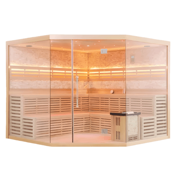 HealthHQ Horizon Plus+ Indoor Traditional Corner Sauna - HealthHQ