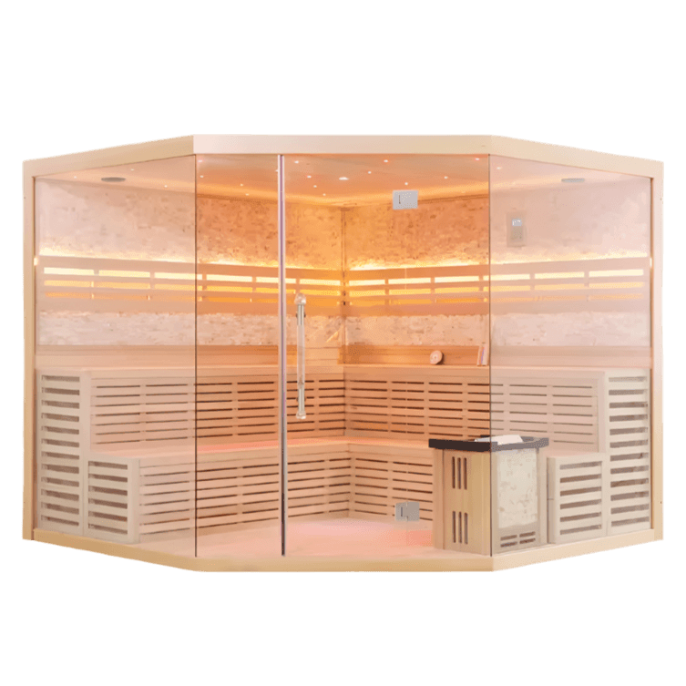 HealthHQ Horizon Plus+ Indoor Traditional Corner Sauna - HealthHQ