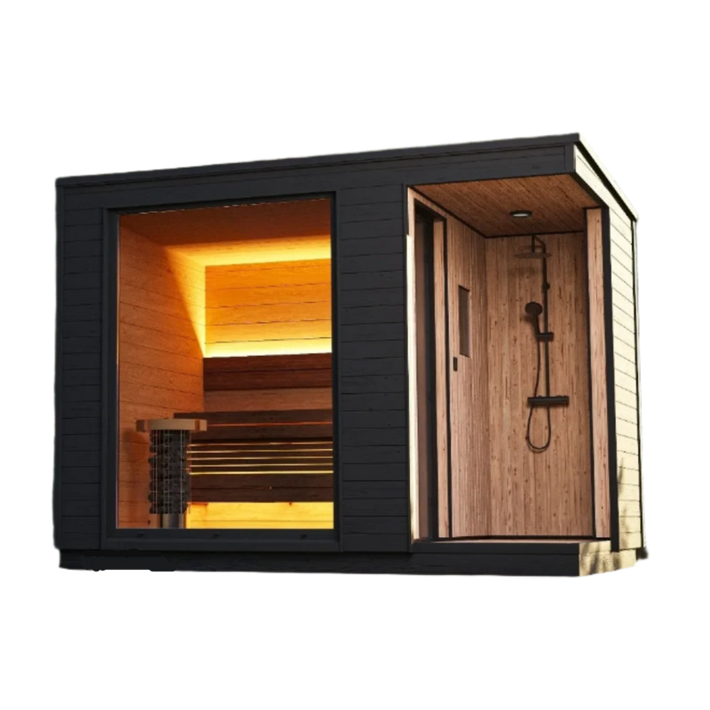 HealthHQ Moonlight Outdoor Traditional Cabin Sauna