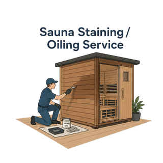 HealthHQ Sauna & Ice Bath Exterior Protective Staining Service