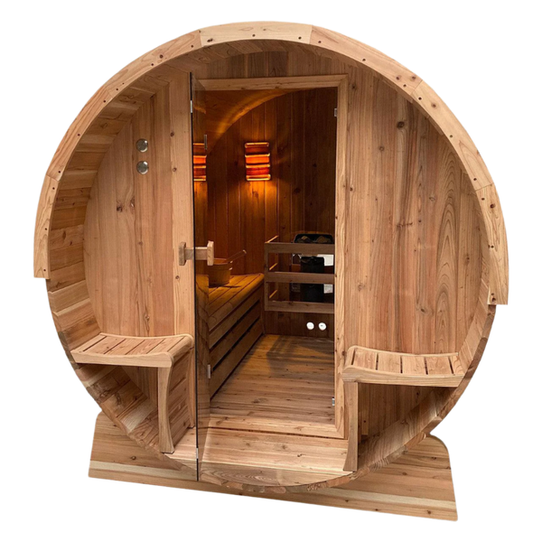 HealthHQ Sentinel Outdoor Traditional Barrel Sauna
