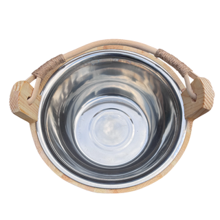 HealthHQ Stainless Steel Pine Sauna Bucket