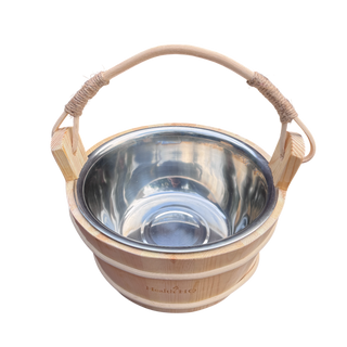HealthHQ Stainless Steel Pine Sauna Bucket