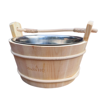 HealthHQ Stainless Steel Pine Sauna Bucket