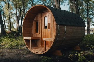 HealthHQ Outback Outdoor Traditional Barrel Sauna