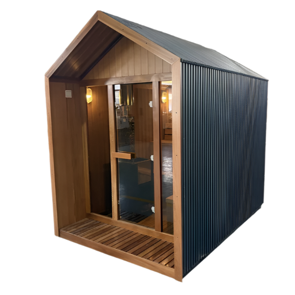 HealthHQ Avalon Outdoor Traditional Hut Cabin Sauna