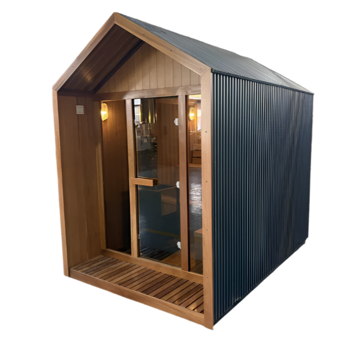 HealthHQ Avalon Outdoor Traditional Hut Cabin Sauna