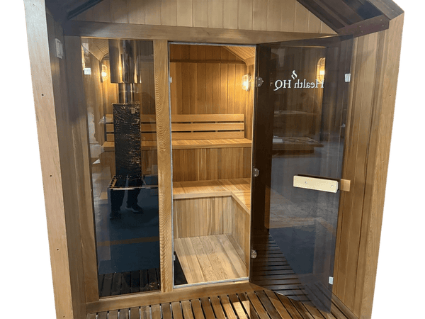 HealthHQ Avalon Outdoor Traditional Hut Cabin Sauna