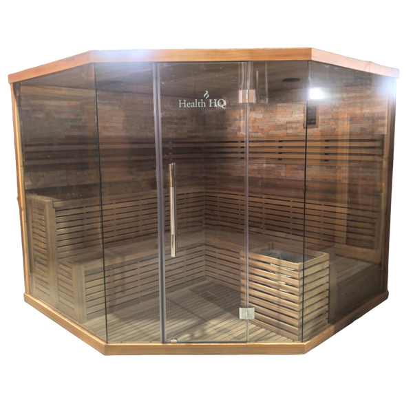 HealthHQ Horizon Plus+ Indoor Traditional Corner Sauna