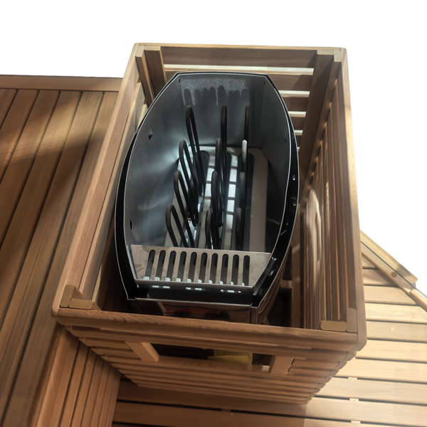 HealthHQ Horizon Plus+ Indoor Traditional Corner Sauna