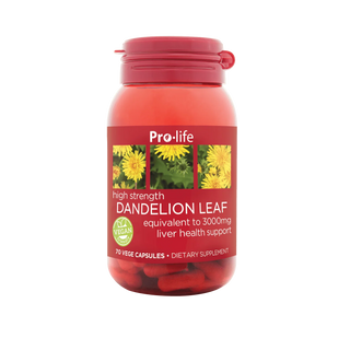 Pro-life Dandelion Leaf 70 Vege Capsules
