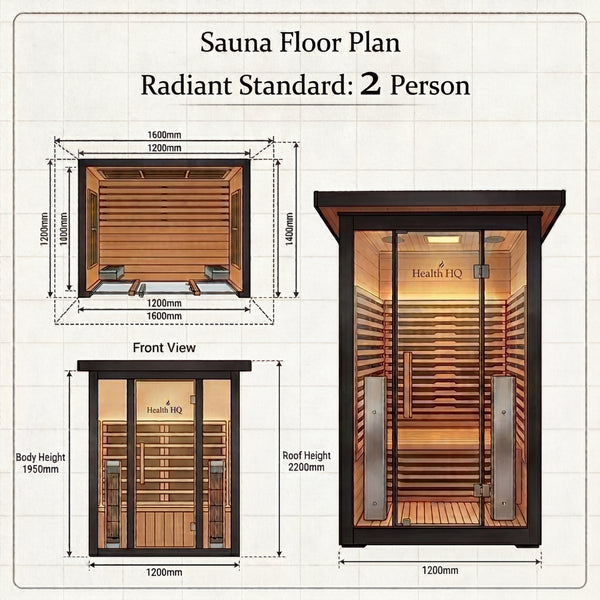 HealthHQ Radiant Outdoor Full Spectrum Sauna