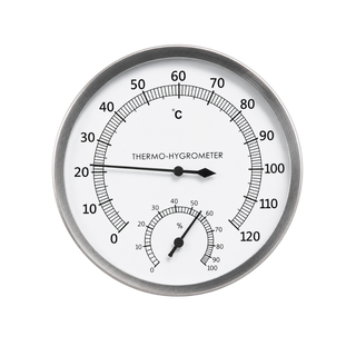 Stainless Steel Sauna Thermometer and Hygrometer