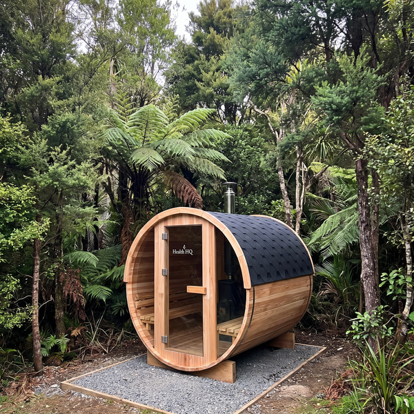 HealthHQ Solaris Outdoor Traditional Barrel Sauna
