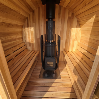 HealthHQ Solaris Outdoor Traditional Barrel Sauna
