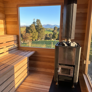 HealthHQ Sterling Outdoor Traditional Cabin Sauna