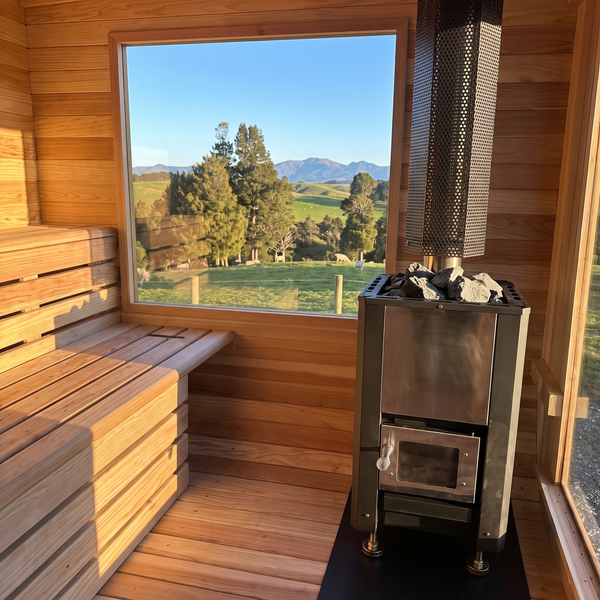 HealthHQ Sterling Outdoor Traditional Cabin Sauna