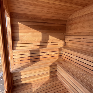 HealthHQ Sterling Outdoor Traditional Cabin Sauna